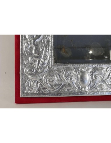 Silver-plated mirror 19th century Napoleon III