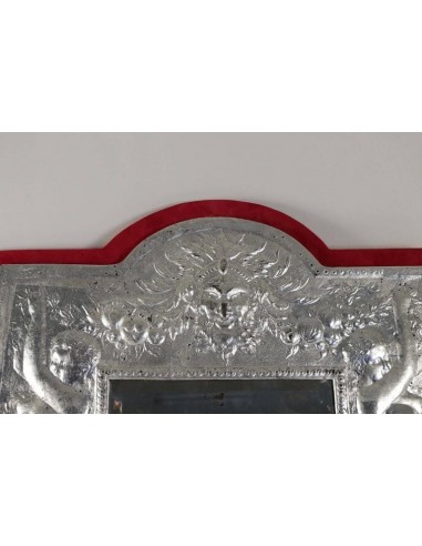 Silver-plated mirror 19th century Napoleon III