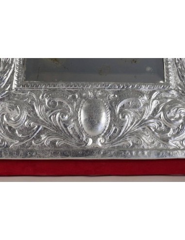 Silver-plated mirror 19th century Napoleon III