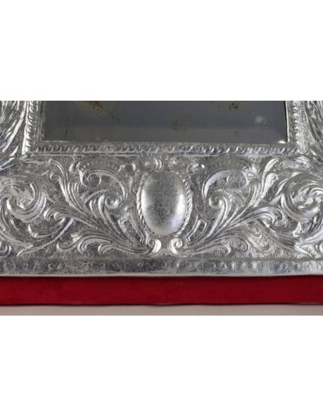 Silver-plated mirror 19th century Napoleon III