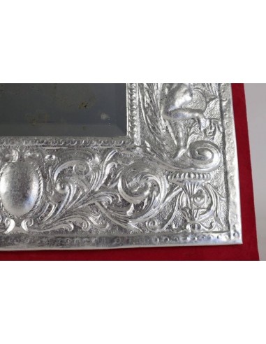 Silver-plated mirror 19th century Napoleon III