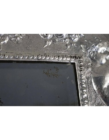 Silver-plated mirror 19th century Napoleon III