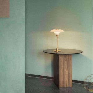 Louis pulseen, table lamp in medium glass of poul henningsen 2